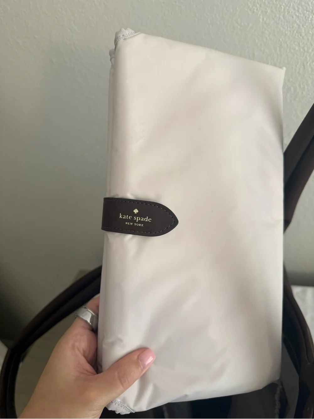 kate spade Carter Nylon Large Baby Bag in deep brown
